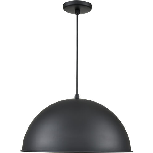 R Series 1 Light 18 inch Satin Black Outdoor Pendant